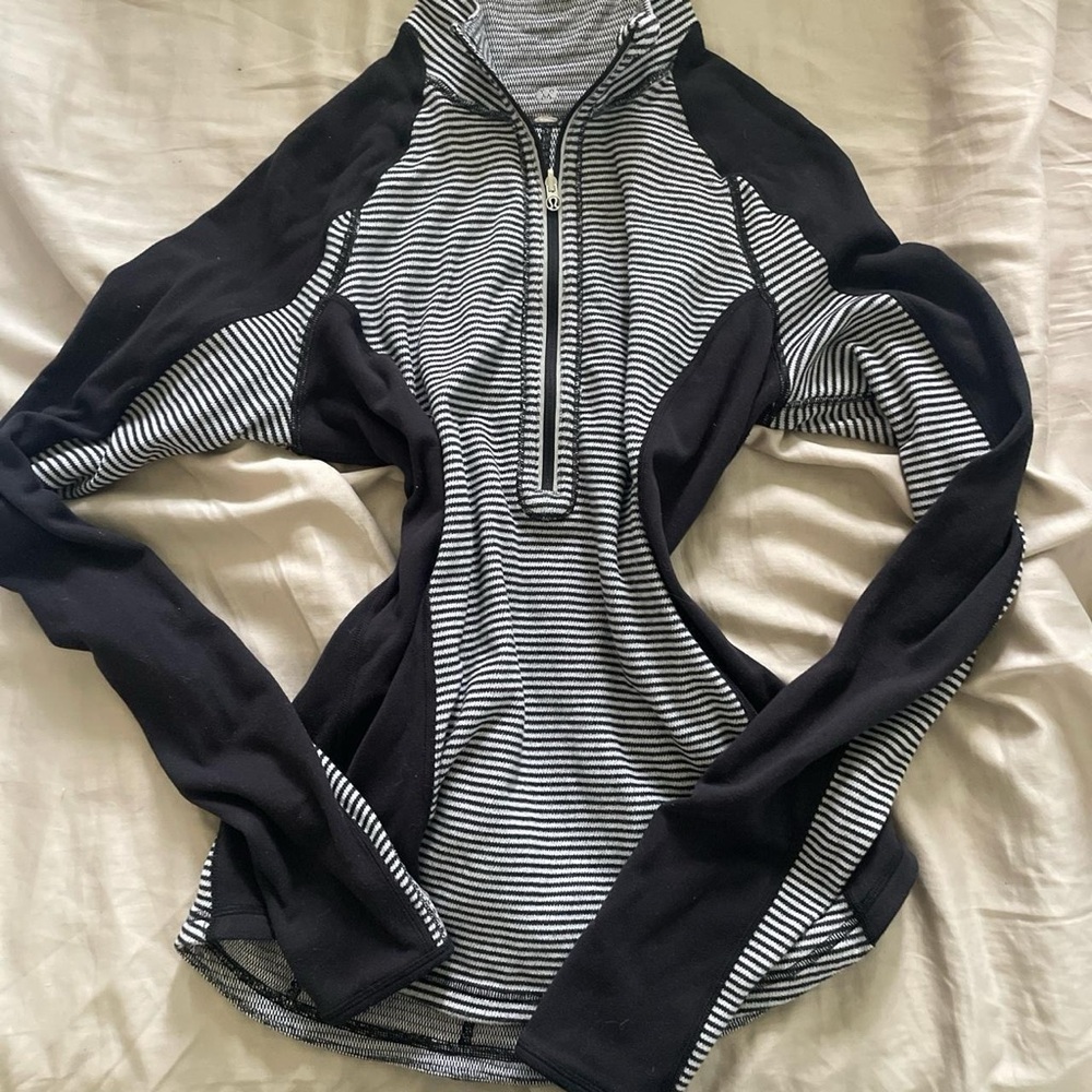 Lululemon u-turn run jacket striped